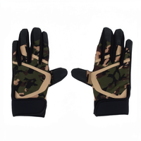 Gants de frappe Kandari Sports KS-365 camouflage unisexe adulte, ambidextres, fermeture auto-agrippante, polyester/coton durable tissé/tricoté