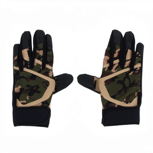 Camouflage Batting Gloves Unisex Adult <b>Hook</b> And Loop Closure Durable Polyester Training Gear - Product Image 1
