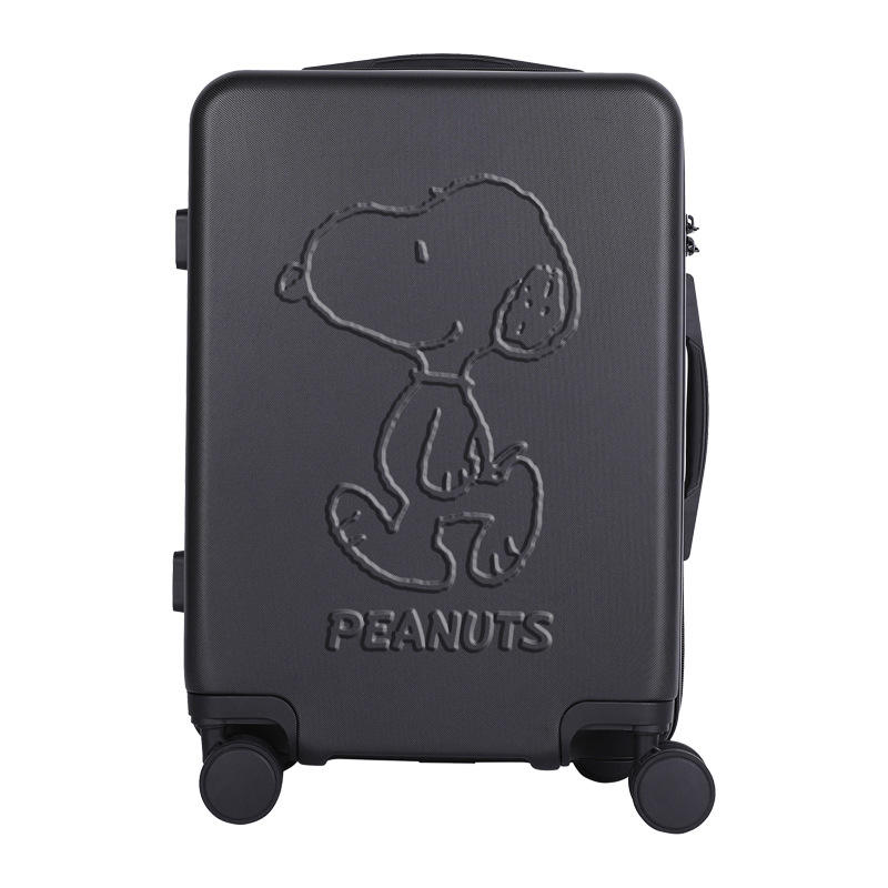 Valise simple noire sur le thème Snoopy