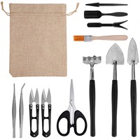 Mini kit d'outils de bricolage d'intérieur, ensemble de pots à succulentes et bonsaïs en plastique robuste avec terre et graines, conception OEM personnalisable