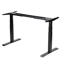 Bureau de travail électrique moderne réglable en hauteur OEM ODM, plateau en bois sur mesure, motorisé, pour ordinateur, assis-debout