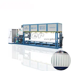 Grote Ijs Maker 5 Ton Visserij Zeevruchten Verwerking Industriële Blok Ijs Machine Automatische Buis Ice Pop Machine