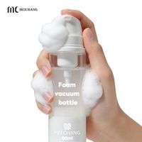 Botol Pompa Busa Tanpa Udara 50ml 80ml 100ml PP Tekan-untuk-Busa Kemasan Kosmetik untuk Pembersih Mousse Serum