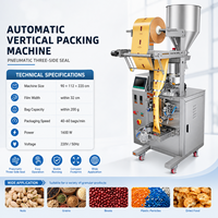 Machine d'emballage alimentaire avec remplisseur volumétrique automatique pour granulés et poudres, pour le remplissage, l'emballage et la scellage de sachets et de sacs (riz)
