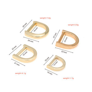 Boucle à anneau en D en alliage de zinc de 19mm, Simple et raffiné, pour ceinture de taille, sangle d'épaule, accessoire de réglage des liens - Product Image 1