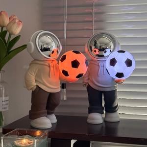 Lámpara LED con Altavoz para Audio, Adorno de Astronauta para Escritorio, sin Micrófono Incorporado, sin Control Remoto, Copa Mundial - Product Image 2