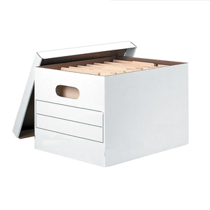 Basic Medium Duty Storage Filing Boxes with Removable Lid Bankers Boxes Lift-Off Lid Storage Boxes