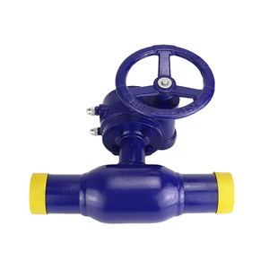 Válvula de Bola de Turbina Totalmente Soldada de Alta Calidad Q361F-16Q, Manual, para Aplicaciones de Alta Temperatura, OEM Personalizable, Uso General, ST37.8 - Product Image 1