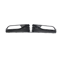 Passend für VW Polo 6R 2014-2017 Schwarz MIT Chromzierleiste ABS Kunststoff Nebelscheinwerfergitter Links Vorne Stoßstange 6C0854661B 6C0854662B