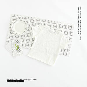 เสื้อยืด American Apparel สำหรับเด็กผู้หญิง แบบเรียบ ราคา 2 ดอลลาร์ ชายเสื้อจับจีบ คุณภาพสูง - Product Image 2