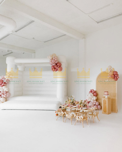 Silla Infantil de Ratán Moderna Hecha a Mano de Lujo con Características de Seguridad para Decoración de Fiestas de Cumpleaños, Accesorios de Fotografía, Muebles para Eventos - Product Image 3
