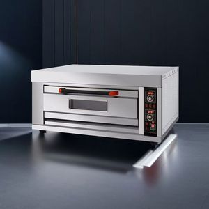 Horno Rotatorio de Dos Cámaras sin Ventilación para <span class=keywords><strong>Pizza</strong></span> y Pan, 36 Pulgadas, para Leña, con Juego de Ladrillos Refractarios de Hierro Fundido, 110V, Horno de Convección a Gas - Product Image 2