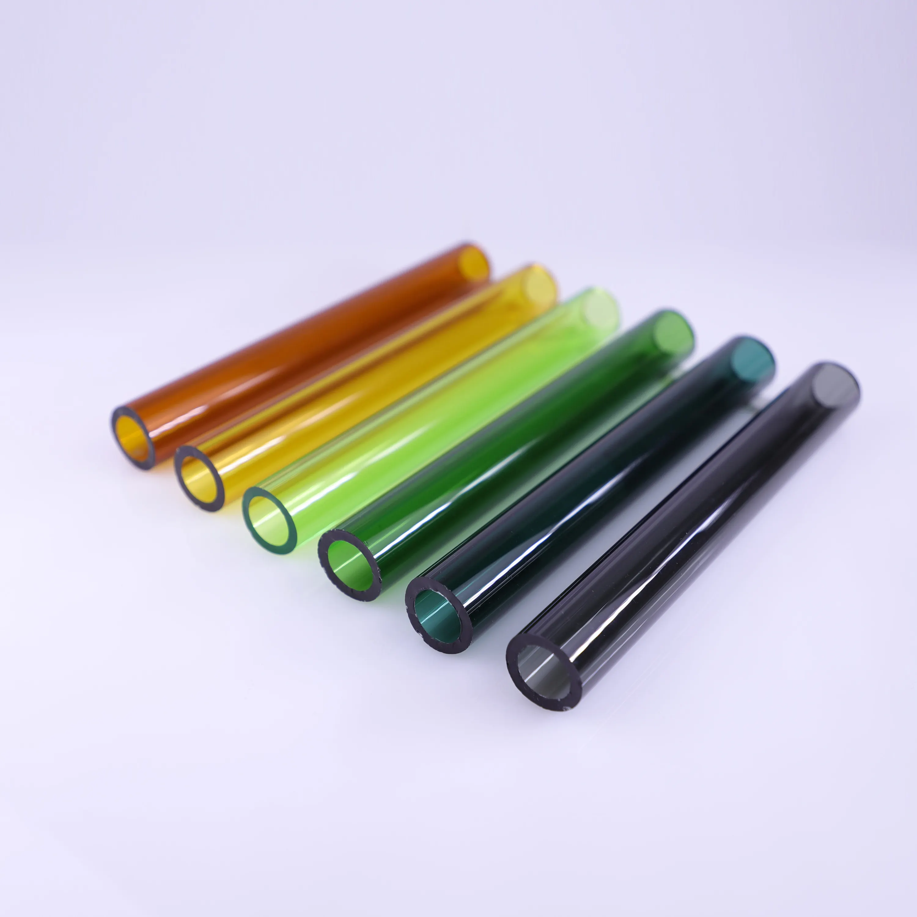 Commercio all'ingrosso su ordinazione di colore chiaro borosilicato 3.3 tubi di vetro