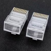 Connecteur réseau modulaire en cristal YBO RJ45 RJ48 RJ50 CAT5e 10P10C UTP Ethernet, 10 broches, écologique, en matériau PC
