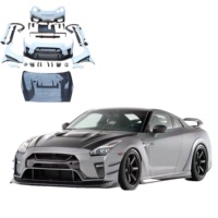 Kit carrosserie large style VRS pour Nissan GTR R35 2008-2016 – Nouveau pare-chocs avant et arrière, diffuseur, jupes latérales, capot, aileron arrière, garde-boue, kit carrosserie complet