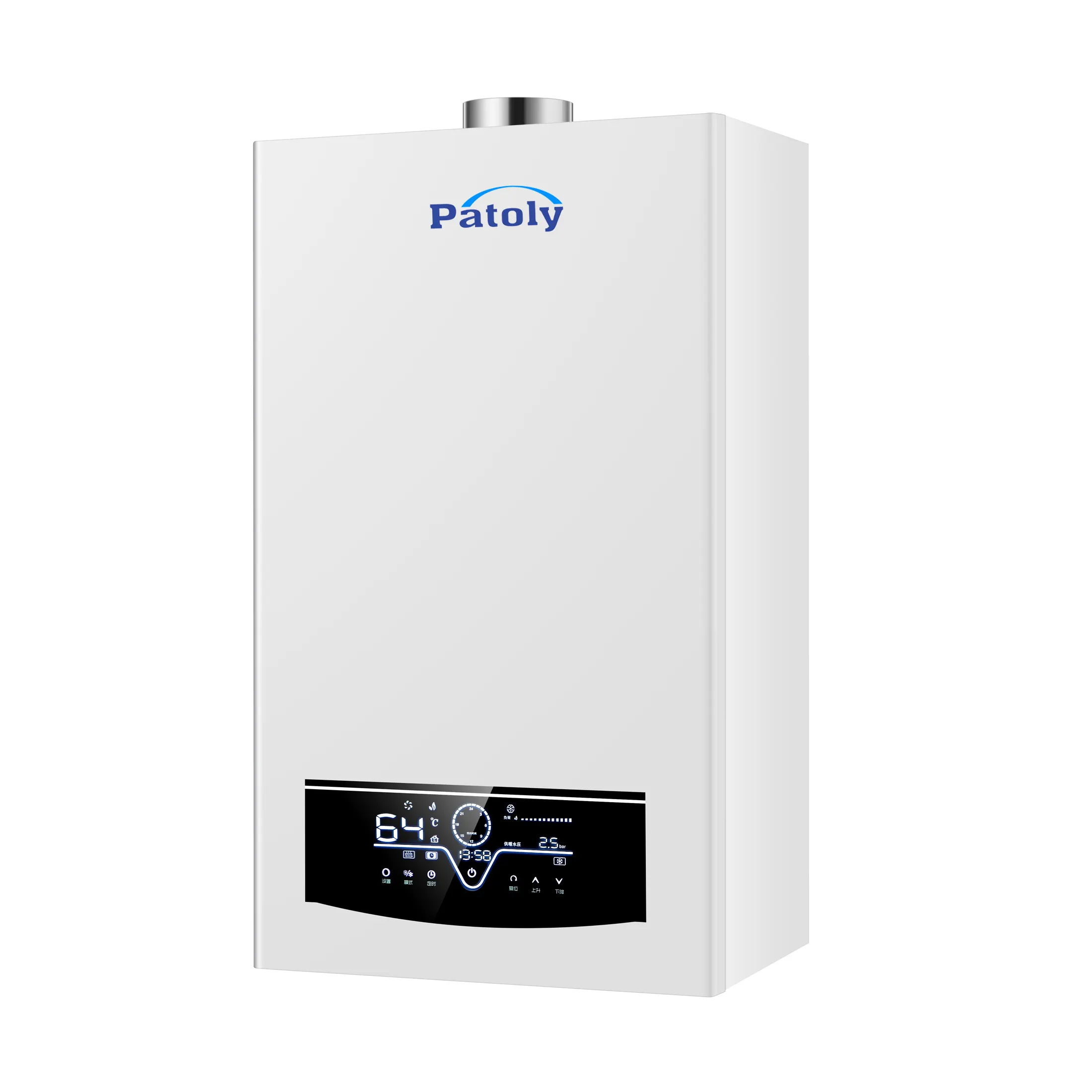 32KW 풀 프리믹스 응축 가스 보일러 결합 가정 난방 및 온수 양식 Patly 제조업체 공장