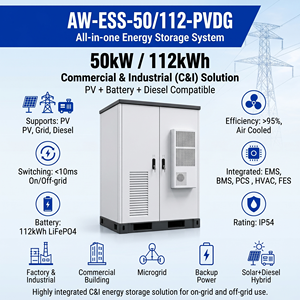 50kW 112kWh All-in-one Commercial <b>Energy</b> <b>Storage</b> <b>System</b> Air Cooling IP54 PV Hybrid Microgrid - Product Image 3