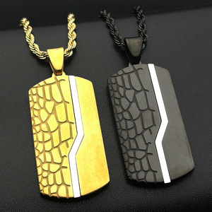 Collar de hombre Climbers Crack Hang de acero inoxidable con colgante de sol y cruz - Product Image 1