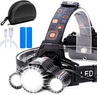 Einfache Bedienung 6000 Lumen wiederauf ladbarer Batteries chein werfer Wasserdichter Arbeits scheinwerfer