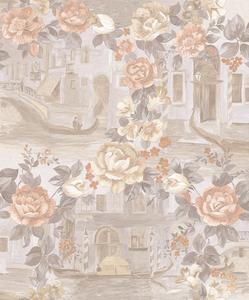 Hermosa cómic flor casa profundo relieve de papel pintado - Product Image 6