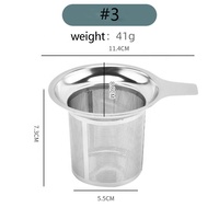Infuseur à thé en acier inoxydable de qualité alimentaire avec poignée résistante à la chaleur et couvercle, pour thé en vrac