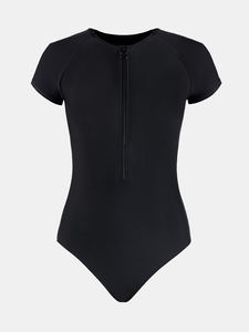 Fabricante personalizado corto manga larga cremallera traje de baño de una pieza traje de baño surfista traje de baño para mujer - Product Image 4