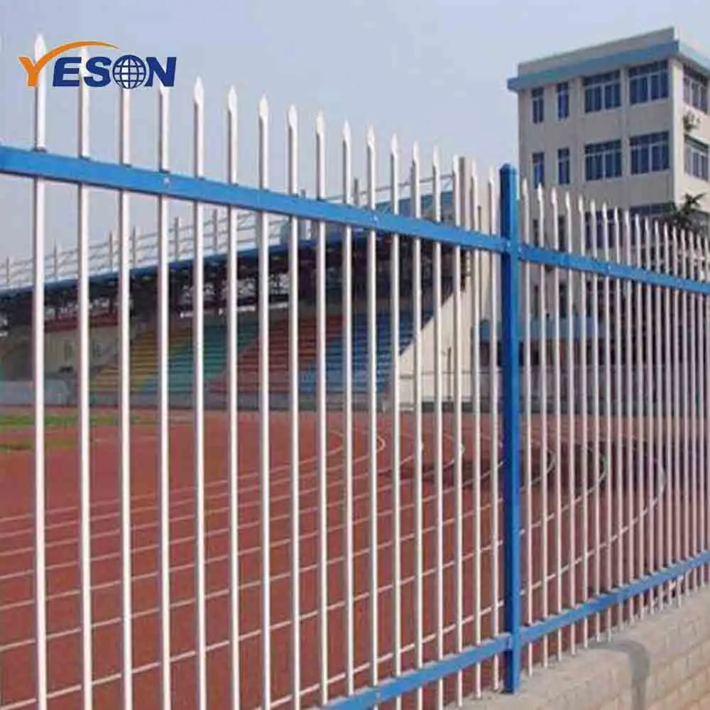 Barrière de palissade en métal de style européen / prix bas de panneau de clôture de fer forgé