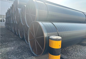Tuyau spiralé en acier soudé doublé IPN8710 API 5L 36'' SCH40 de grand diamètre pour l'eau potable et le transport de pétrole enterré, services de cintrage et de découpe - Product Image 2