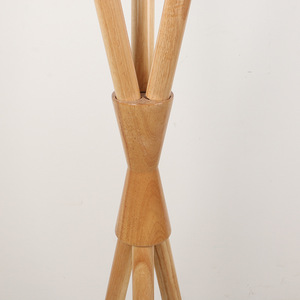 Porte-vêtements vertical simple en <span class=keywords><strong>bois</strong></span> massif, porte-vêtements de sol, porte-vêtements simple pour la chambre à coucher - Product Image 3