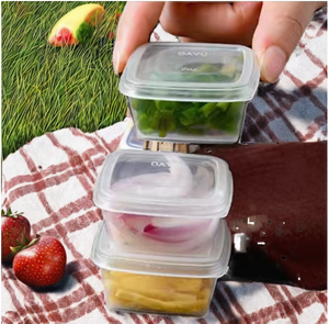 Hài hòa 2oz chén nước sốt vuông, vật liệu PP dùng một lần với nắp đậy có bản lề cho hình ảnh thương hiệu gắn kết - Product Image 6