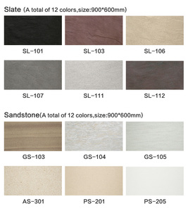 Jestone siêu mỏng Gốm Đá Veneer tấm đá cẩm thạch tự nhiên Tường Bảng điều khiển nội thất chống cháy linh hoạt gạch bên ngoài bức tường Ốp - Product Image 6