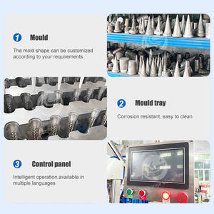 ORME 4 cabezas Pizza máquina de cono dulce máquina de cono de oblea de azúcar máquina de cono de gofres de helado para la venta - Product Image 2