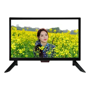 Flat Screen TV Small Size Television DC 12V Solar TV 15 17 19 inch LCD TV