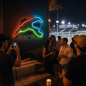 Letrero de Neón Personalizado LED Circuito Silverstone Acrílico Impermeable Personalizable - Product Image 6