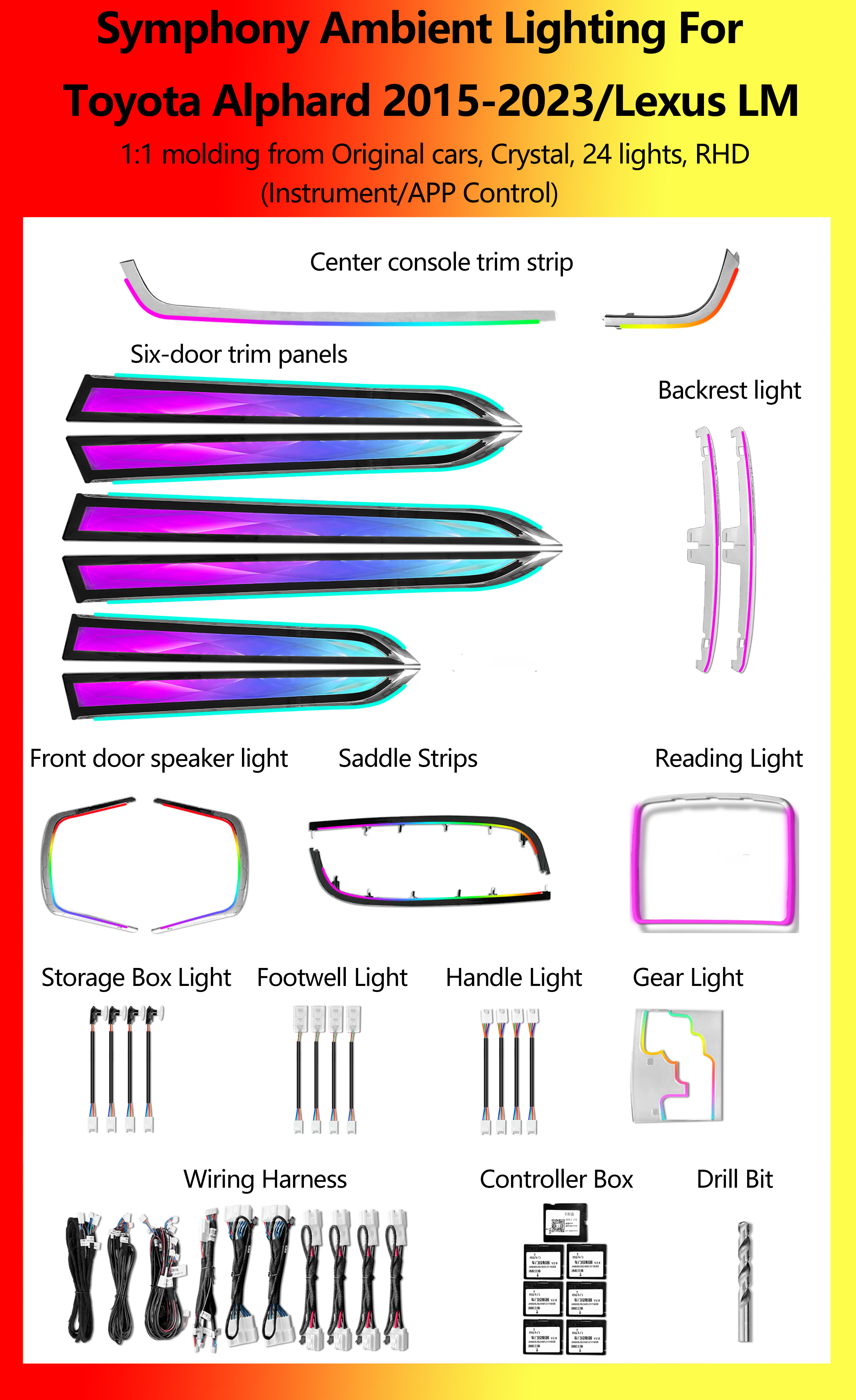 โตโยต้า อัลพาร์ด / เล็กซัส LM คริสตัล 34 ไฟ ขับขวา