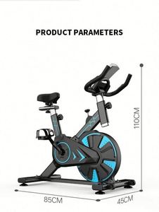 Bicicleta Estática Profesional de Metal para Ejercicio en Casa - Pantalla LCD de Alta Calidad, Volante de Inercia de 5 kg, Ajustable, Carga Máxima de 150 kg, Montaje en Pared - Product Image 3