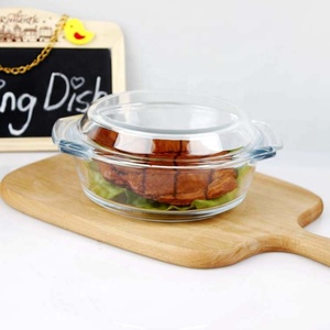 Casserole ronde <span class=keywords><strong>en</strong></span> <span class=keywords><strong>verre</strong></span> à haute teneur <span class=keywords><strong>en</strong></span> borosilicate avec couvercle <span class=keywords><strong>en</strong></span> <span class=keywords><strong>verre</strong></span> 0,7 l - Product Image 6