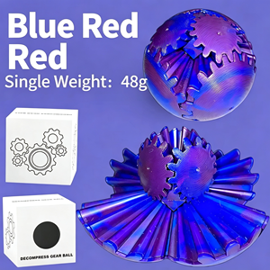 New Arrival Fidget Spinner <b>Gear</b> Ball - 3D Printed Stress Relief Cube <b>Toy</b> Relax Anytime with Interactive Rotation - Product Image 2