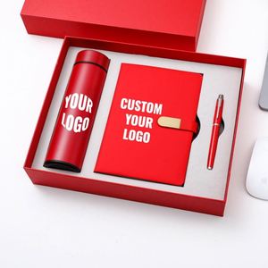 Custom Logo Printing Green PU Leather Notebook Gift Box Set A5 <b>Journal</b> Office Diary Business Corporate Gift Set With Luxury Pen - Product Image 5