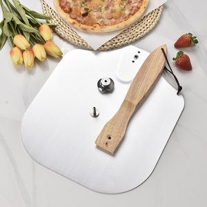 Jeu de pelle à <span class=keywords><strong>pizza</strong></span> en aluminium pour éplucher les <span class=keywords><strong>pizza</strong></span>, outils en métal pliable, pelle à <span class=keywords><strong>pizza</strong></span> avec manche en bois - Product Image 3
