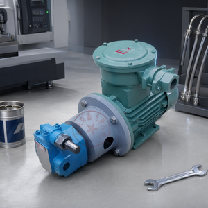 Groupe motopompe horizontal antidéflagrant XIN FEI BB-B en fonte pour la lubrification des machines-outils - Product Image 2