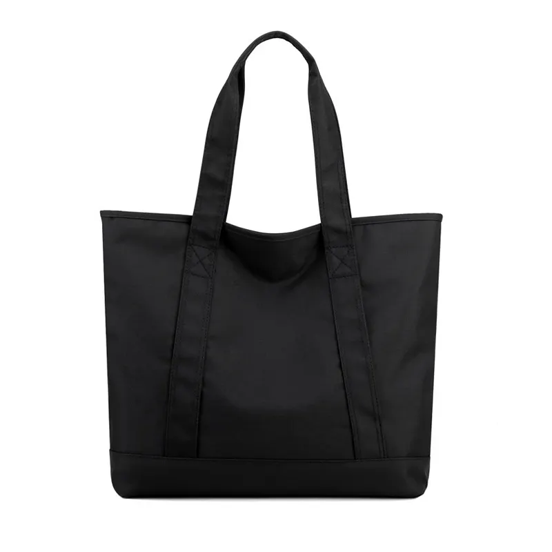 Casual Zipper Nylon Women Trend New Large Waterproof Shopping Shoulder bag Portable Simple Tote Bag