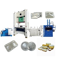 Machine de fabrication de conteneur de papier d'aluminium jetable entièrement automatique de type H 80T