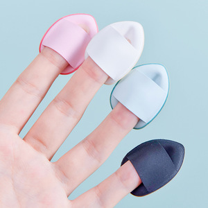 Soft Finger Powder Puff Small Thumb Air Cushion Sponge for Concealer Setting Powder <b>Foundation</b> Bag - Product Image 2
