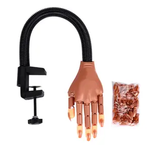 Mannequin de pratique des ongles, modèle à main, manucure amovible, bricolage, Joint d'ongle, acrylique, pratique des ongles, prothèse mains