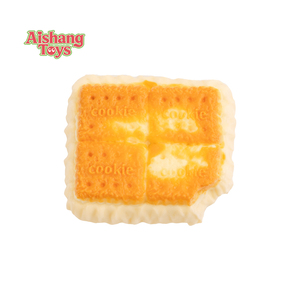Jouet anti-stress en silicone souple et moelleux en forme de biscuit soda, OEM/ODM, sûr pour les enfants de 5 à 7 ans et tous les âges - Product Image 2