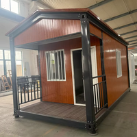 Excellent rapport qualité-prix : Mini-maison préfabriquée de 20 pieds avec deux chambres, bureau mobile, villa, salon, design moderne et respirant