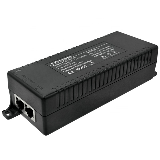 Factory POE Injector Passive Gigabit 56V1A POE Switch High Power Supply Adapter Wireless AP Bridge CPE Monitoring for IP Camera