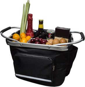 BSCI personnalisé amovible petit animal de compagnie chat chien transporteur pliable <span class=keywords><strong>avant</strong></span> vélo panier vélo guidon cyclisme pique-nique sac - Product Image 5