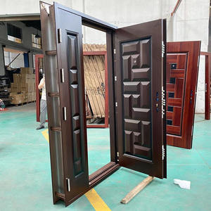 TECHTOP <span class=keywords><strong>Prix</strong></span> de gros <span class=keywords><strong>Porte</strong></span> d'entrée de sécurité classique en acier thermolaqué, <span class=keywords><strong>porte</strong></span> à ouverture asymétrique, design Kerala - Product Image 3